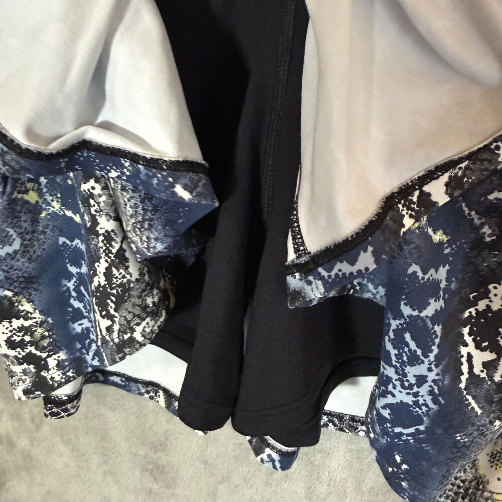 Dona Jo Size S Jojo Skirt 1 Skort Blue Snake Skin Shorts Pockets Golf Pickleball